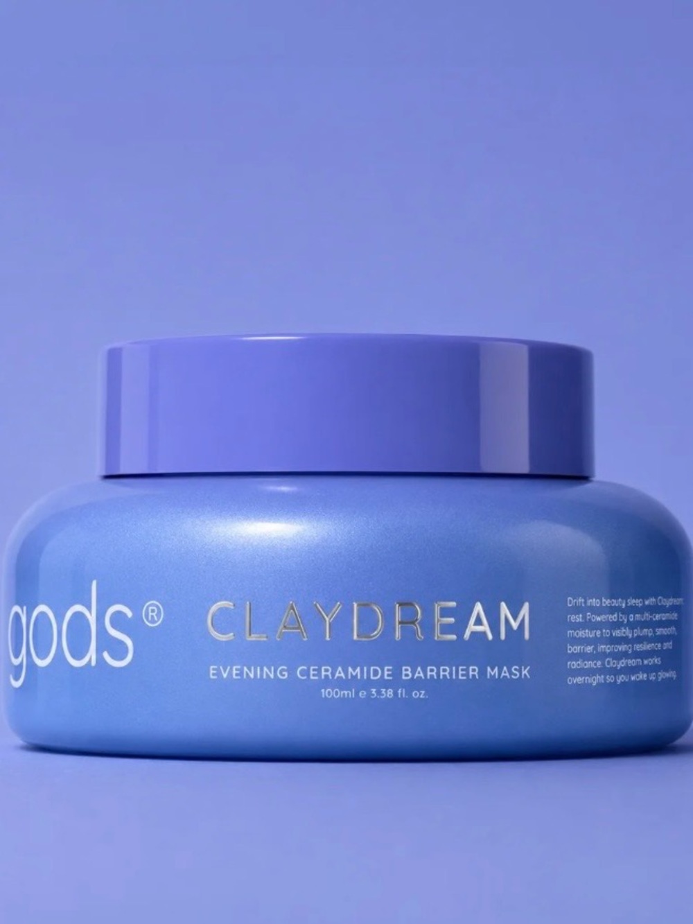 dew of the gods Claydream Evening Ceramide Barrier Mask 3.38 oz NEW